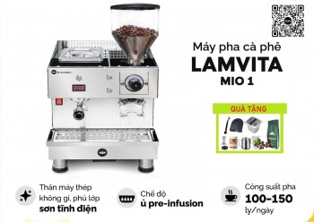 Máy pha cà phê kết hợp xay và pha Lamvita Mio 1